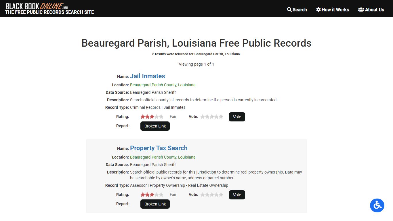 Beauregard Parish, LA Free Public Records | Criminal ...